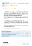 Déclarations d`impôts : MODE D`EMPLOI