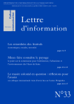 n° 33 - 22 juillet 1998 - Ministère de la Culture et de la Communication
