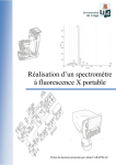 R&eacute;alisation d`un spectrom&egrave;tre &agrave; fluorescence X portable