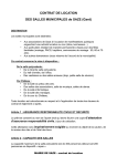 CONTRAT DE LOCATION DES SALLES