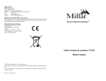 Câble d`entrée de moniteur TC-510 Mode d`emploi