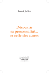 Découvrir sa personnalité… et celle des autres Franck Jullien