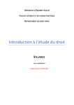 Introduction &agrave; l`&eacute;tude du droit