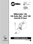 Millermatic 140, 140 Auto−Set , And 180 And M