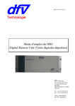 Mode d`emploi du DRU Digital Remote Unit (Voies digitales