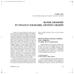 BANDE DESSIN&Eacute;E ET FINANCE SOLIDAIRE, DESTINS CROIS&Eacute;S