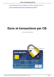 Dons et transactions par CB