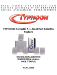 TYPHOON Acoustic 5.1 Amplified Satellite System