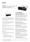 Sony : Informations produit : VPL-SX125 (VPLSX125