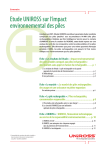 Etude UNIROSS sur l`impact environnemental des piles