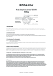 Mode d`emploi du chrono RODANIA TYPE 4