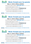 Mode d`emploi pour les parents Mode d`emploi pour les parents