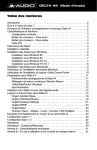 Table des mati&egrave;res - M