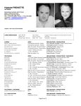 CV complet Acteur - Agence Artistique Duchesne