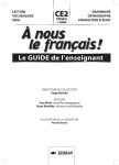 Le GUIDE de l`enseignant