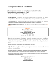 Inscriptions - MODE D`EMPLOI