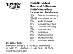 Nitrit-/Nitrat-Test Meer- und Süßwasser Nitrite/Nitrate