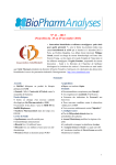 N° 41 – 2013 - BioPharmAnalyses