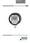 Manomètre digital type CPG500 F Mode d`emploi