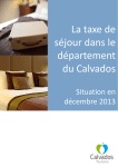 La taxe de séjour dans le département du Calvados