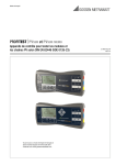 PROFITEST  PVSUN et PVSUN MEMO Appareils de contrôle pour