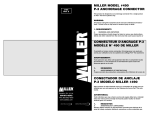 miller model #490 p-3 anchorage connector conectador de anclaje