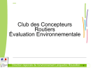 Club des Concepteurs Routiers Évaluation Environnementale