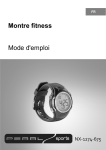 Montre fitness Mode d`emploi