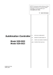 SUBLIMATION CONTROLLER DESCRIPTION