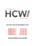 Manuel Instruction Thermopompes HCW SYST&Egrave;MES