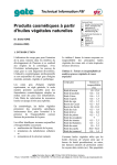 Produits cosm&eacute;tiques &agrave; partir d`huiles v&eacute;g&eacute;tales naturelles