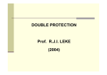 DOUBLE PROTECTION Prof. R.J.I. LEKE (2004)
