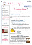 EGP- lettre n&deg;3 - janvier 2015 - Ecole Garonne