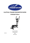 ELLIPTICAL TRAINER ERGOMETER PAFERS