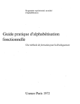 Guide pratique d`alphabétisation fonctionnelle: une