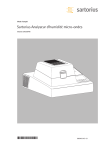 Sartorius Analyseur d`humidité micro