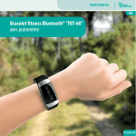 Bracelet fitness Bluetooth® "FBT-60" avec pulsomètre