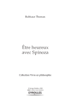Être heureux avec Spinoza