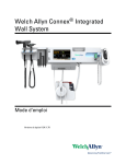 Welch Allyn Connex® Integrated Wall System Mode d`emploi