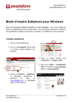 Mode d`emploi Softphone pour Windows