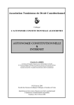 autonomie constitutionnelle et internet - Accueil