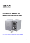 GUIDE D`UTILISATION DES ENCEINTES ACTIVES AV-1000