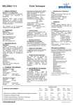 BELZONA 1111 Fiche Technique