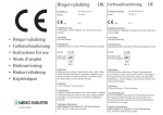 Brugervejledning • Gebrauchsanleitung • Instructions for use • Mode