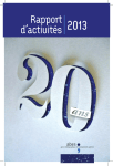 Rapport d`activités 2013