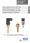 Bimetal temperature switch, model TFS35 Bimetall