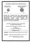 Etude de l`efficacité des procédures de nettoyage et de - BEEP-IRD