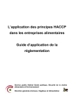 L`application des principes HACCP dans les entreprises