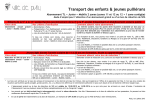 Transport des enfants & jeunes pulli&eacute;rans