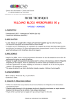 FICHE TECHNIQUE VULCANO BLOCS HYDROFUGES 30 g